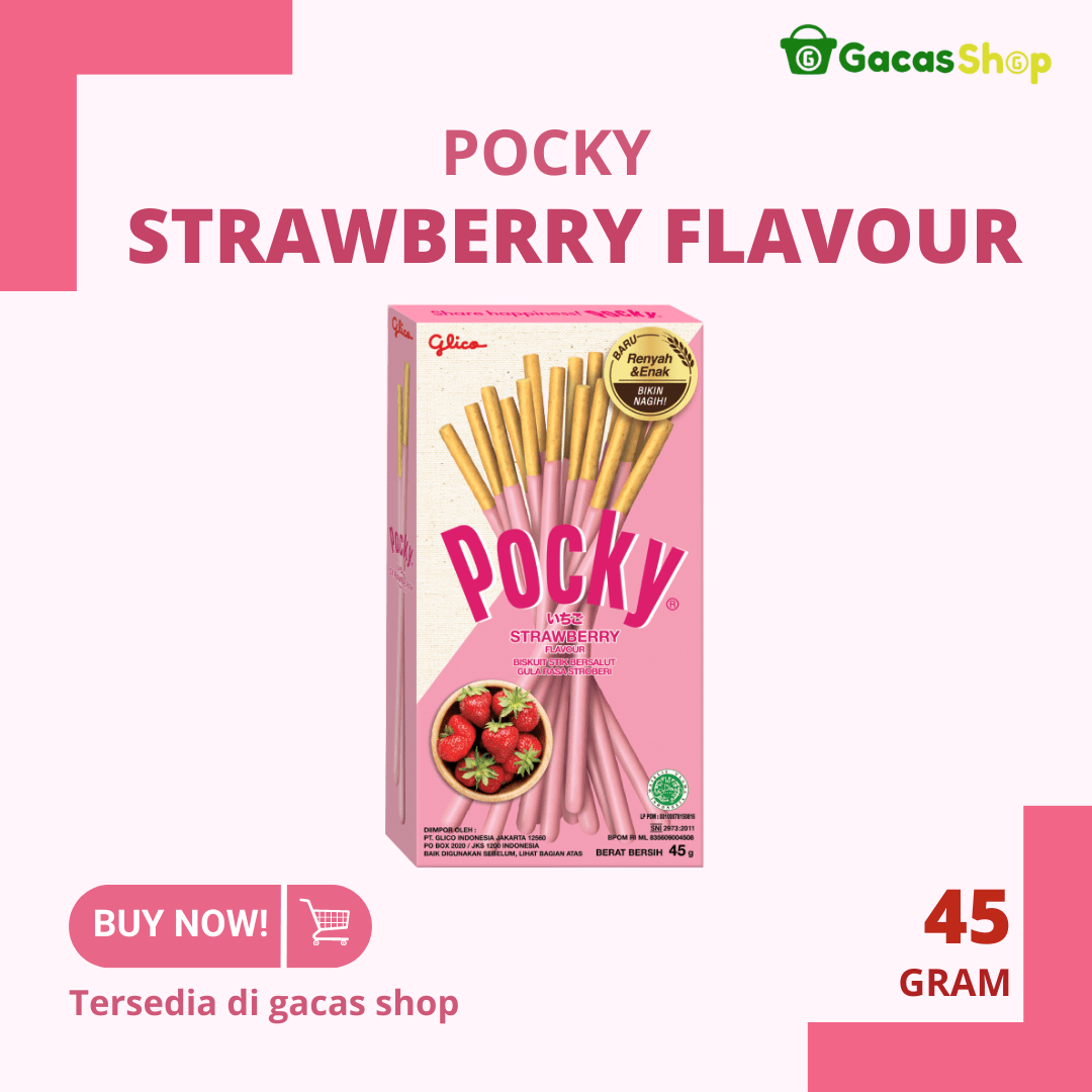 Pocky Strawberry Flavour 47 gram