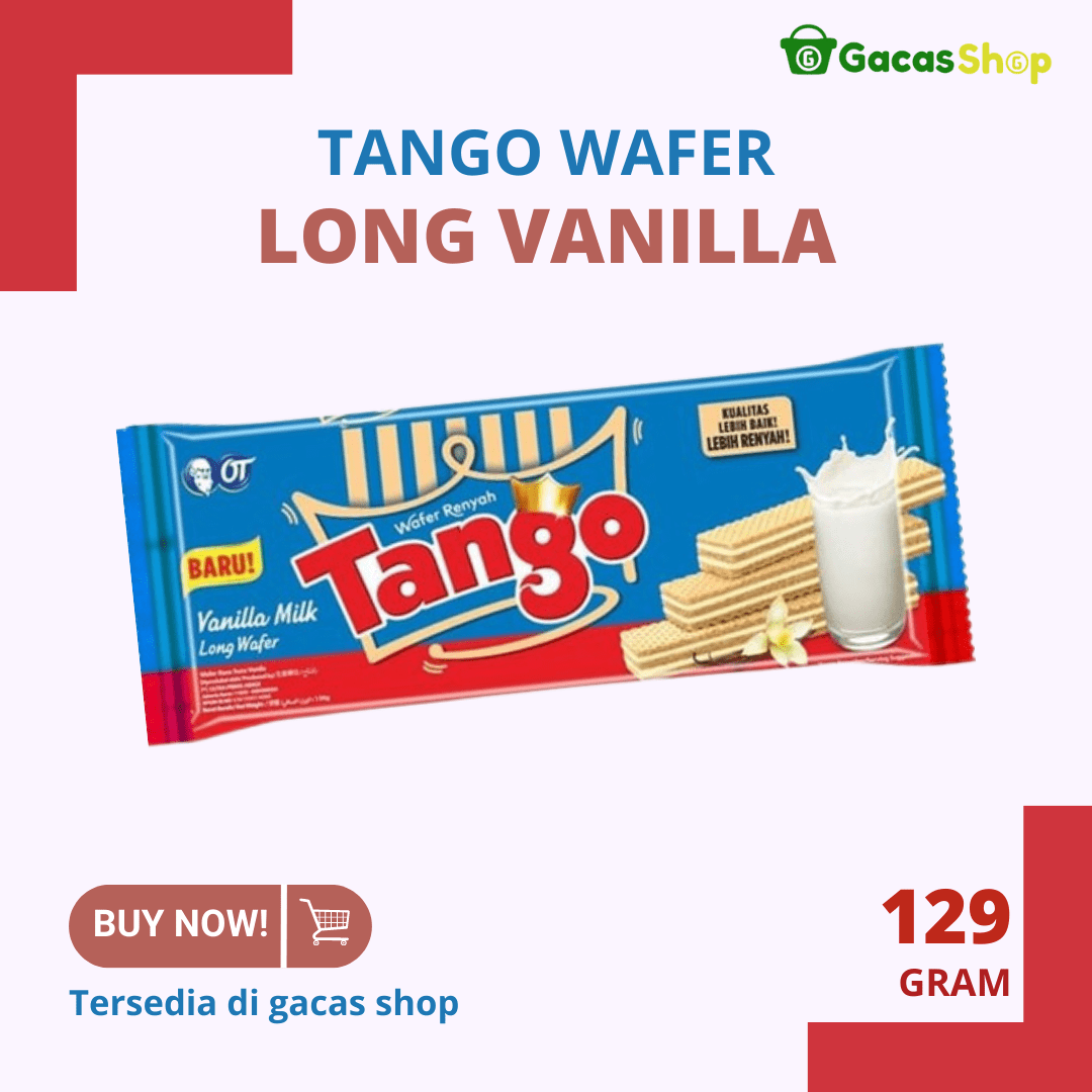 Tango Wafer Long Vanilla 129 gram
